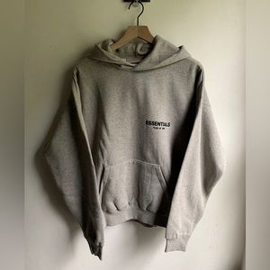 Dark oatmeal essentials hoodie